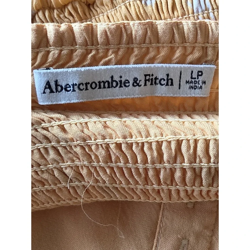 Abercrombie & Fitch Maxi Dress LP Sleeveless Yellow Floral Polyester